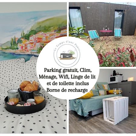 Montmerle-sur-Saone Studio De Jardin "Le Temps D Une Pause" Jusqu'A 4 Personnes En Face Du Beaujolais - Climatisation Et Borne Recharge Vehicule Electrique מראה חיצוני תמונה